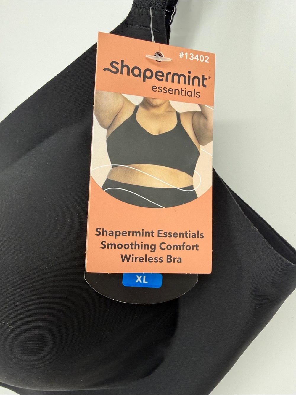 Shapermint Black Seamless Wireless Comfort Bra - Picture 2 of 6